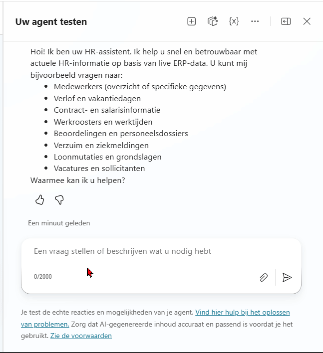 AFAS AI Buddy - individuele medewerkergegevens opvragen