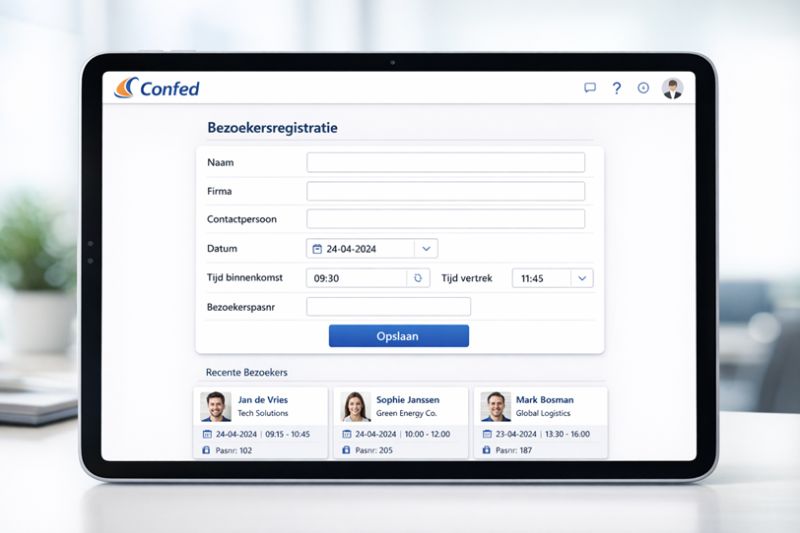 Bezoekersregistratie app